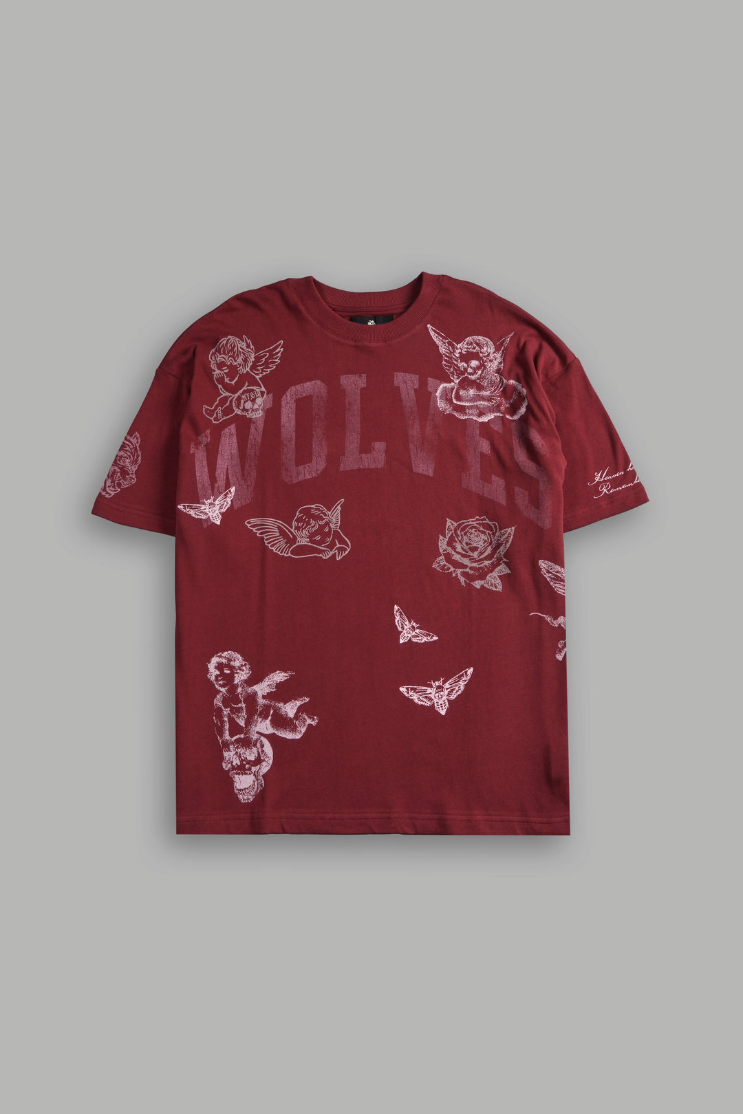 Fallen Cherub Unisex "Premium" Oversized Tee in Cherry Red