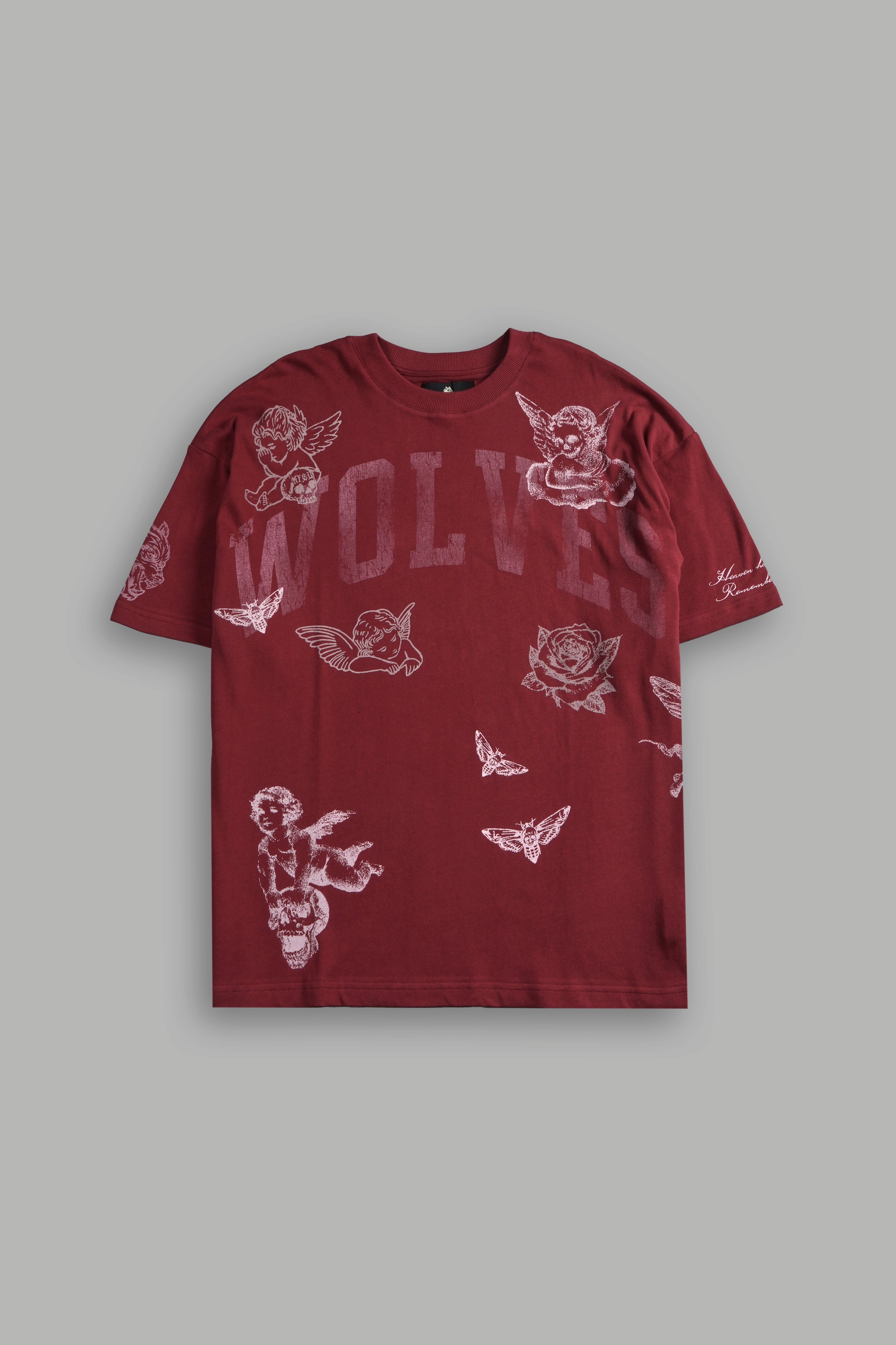 Fallen Cherub Unisex "Premium" Oversized Tee in Cherry Red