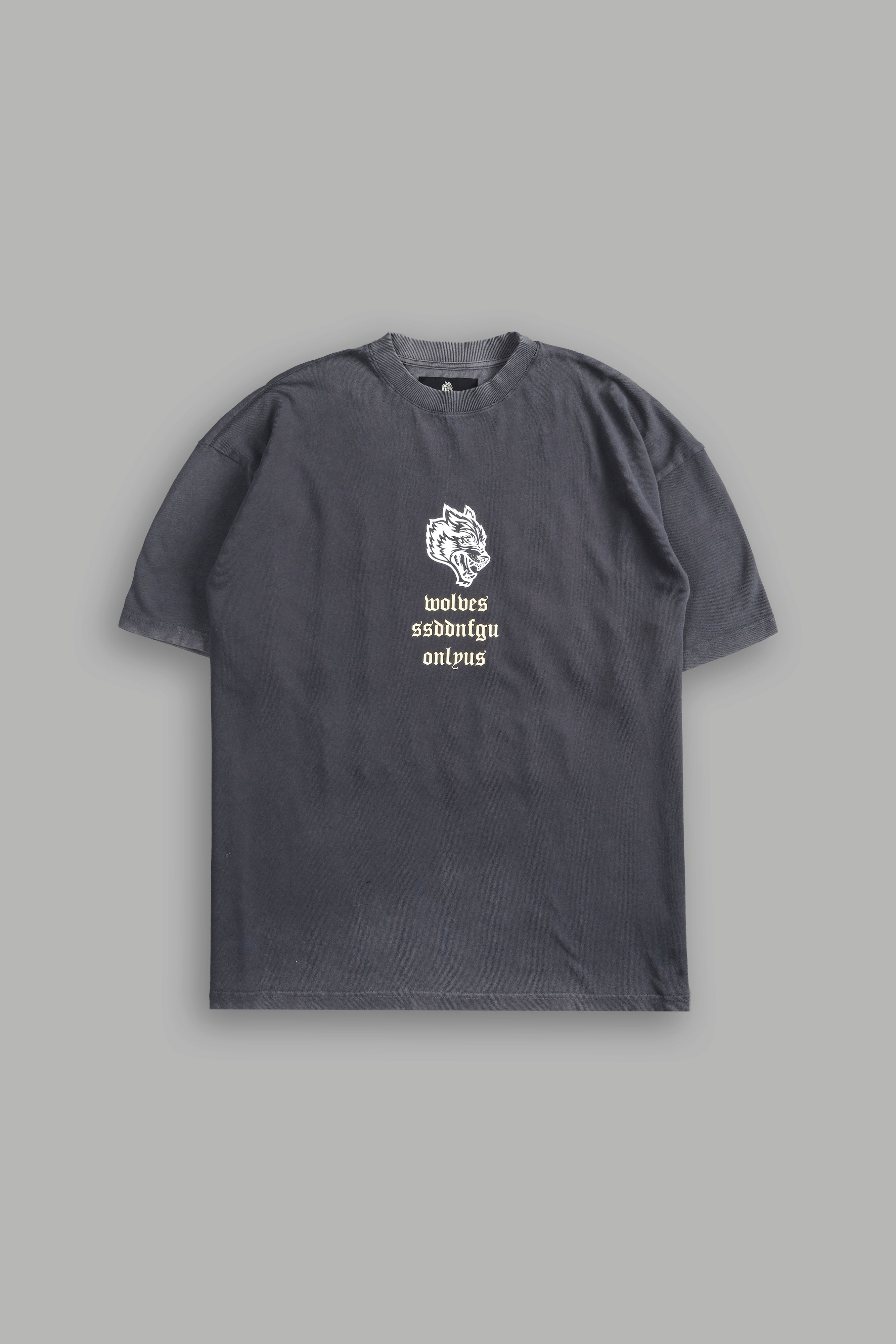 Desert Howl "Premium" Oversized Tee in Wolf Gray