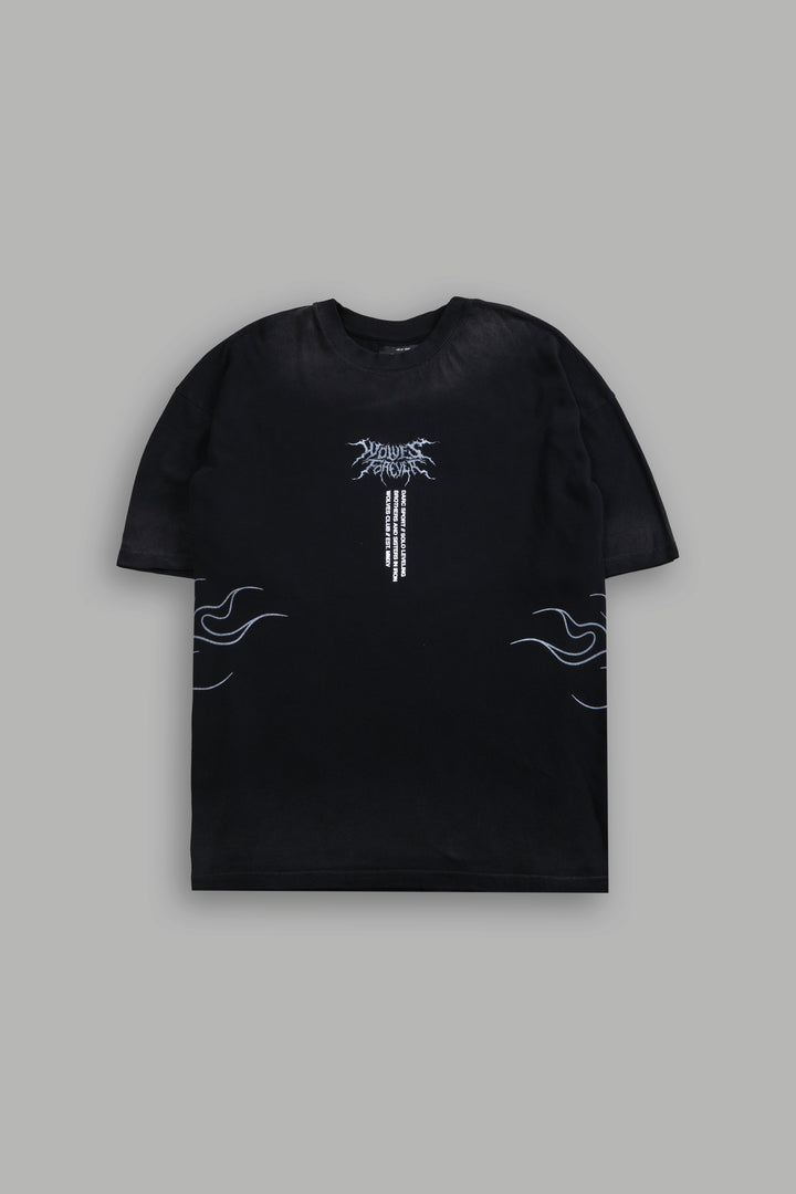 S-Rank "Premium" Oversized Tee in Black Drift Wash