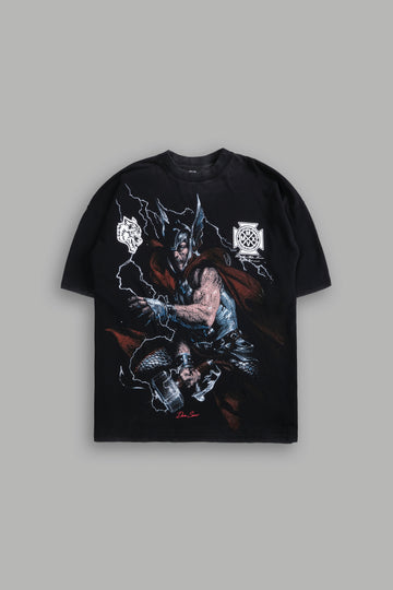 Son Of Odin "Premium" Oversized Tee in Black