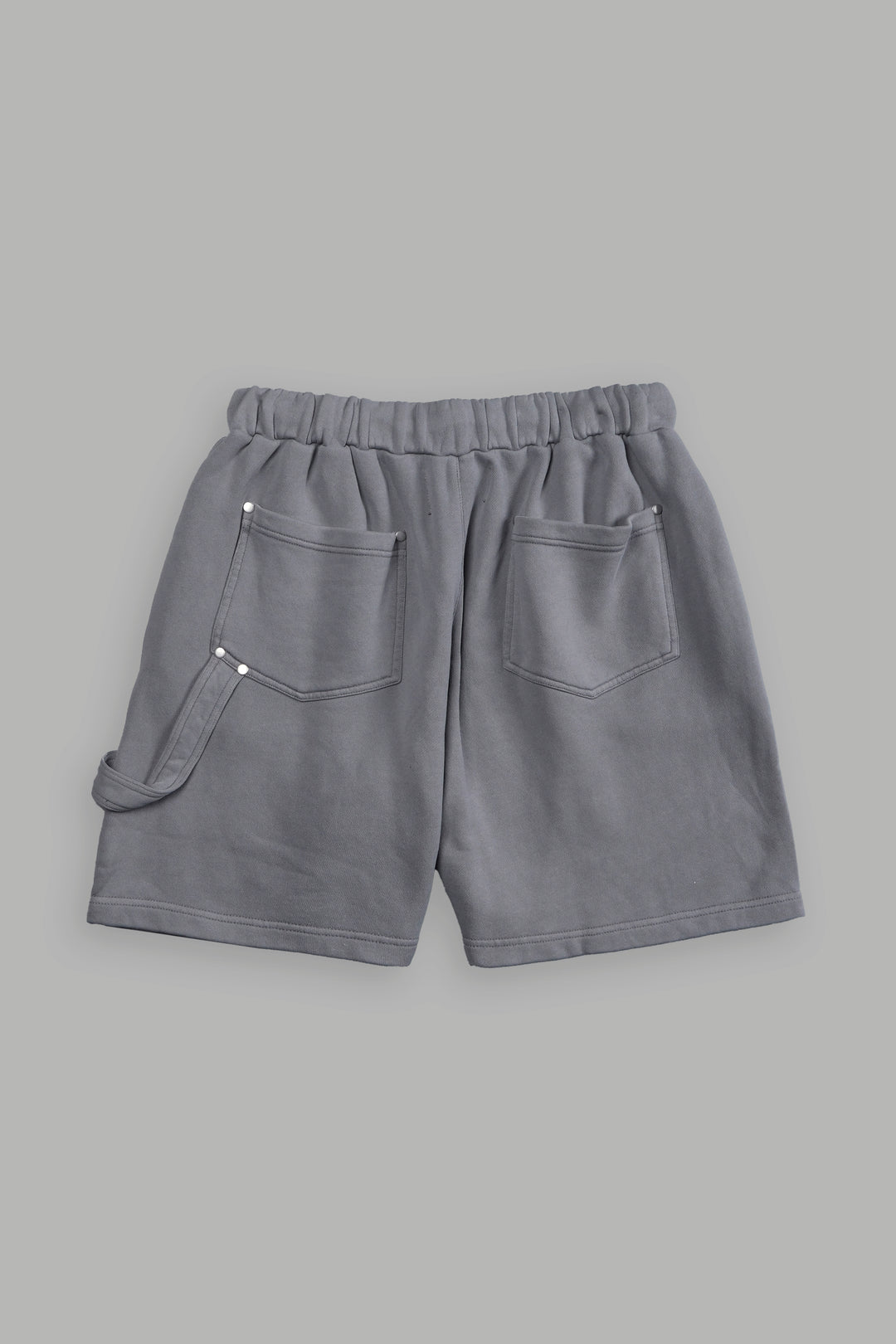 Frontier Rivet Fleece Shorts in Dove Gray