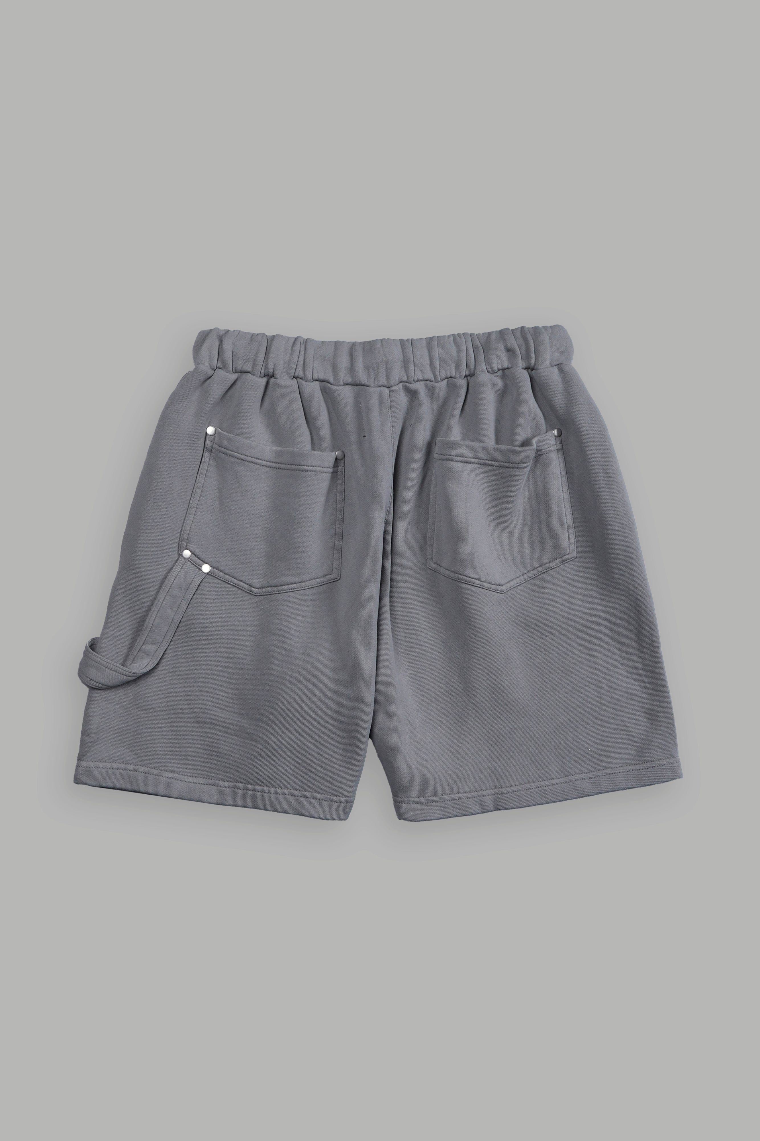 Frontier Rivet Fleece Shorts in Dove Gray