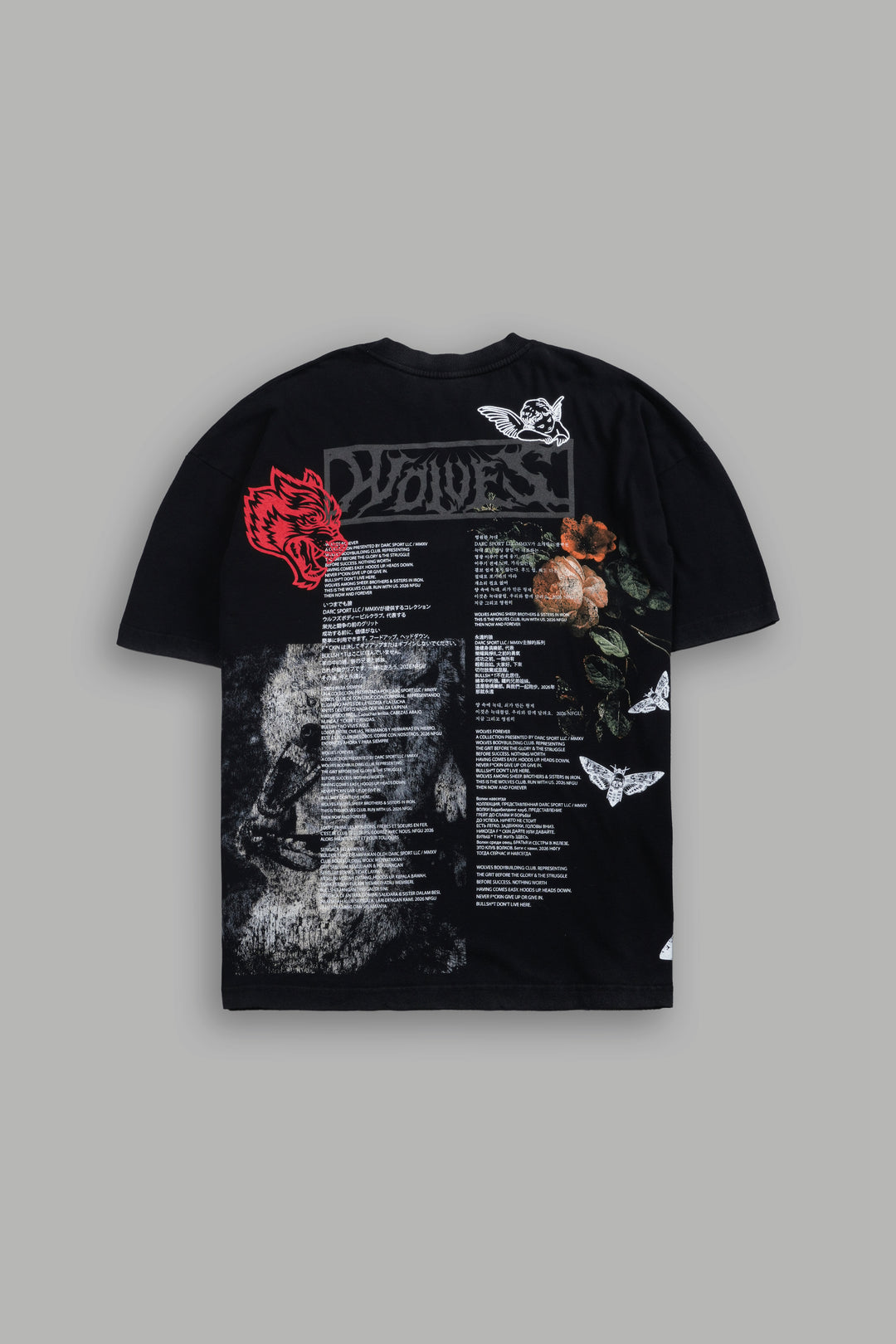 Wolves Valor Premium Oversized Tee in Black