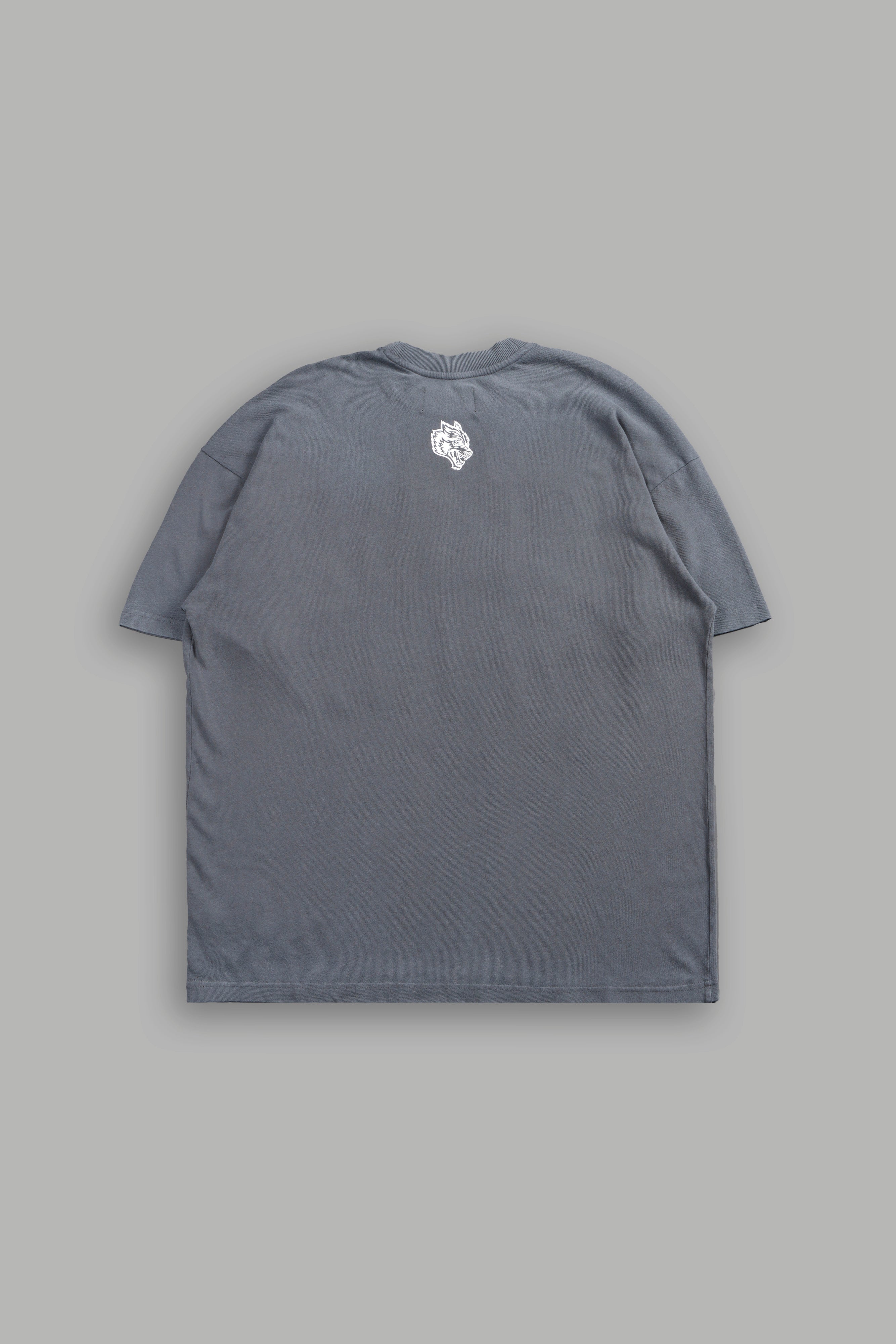Ssddnfgu Bushido Premium Oversized Tee in Slate Gray