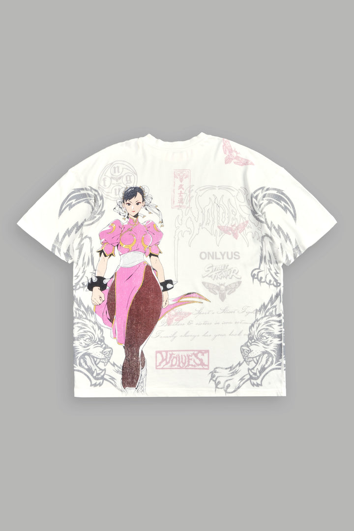 Ascension Premium Oversized Tee In Cream