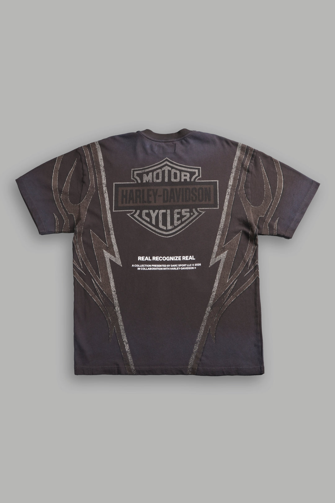 Real Recognize Real Unisex Premium Oversized Tee in Darc Brown Drift Wash