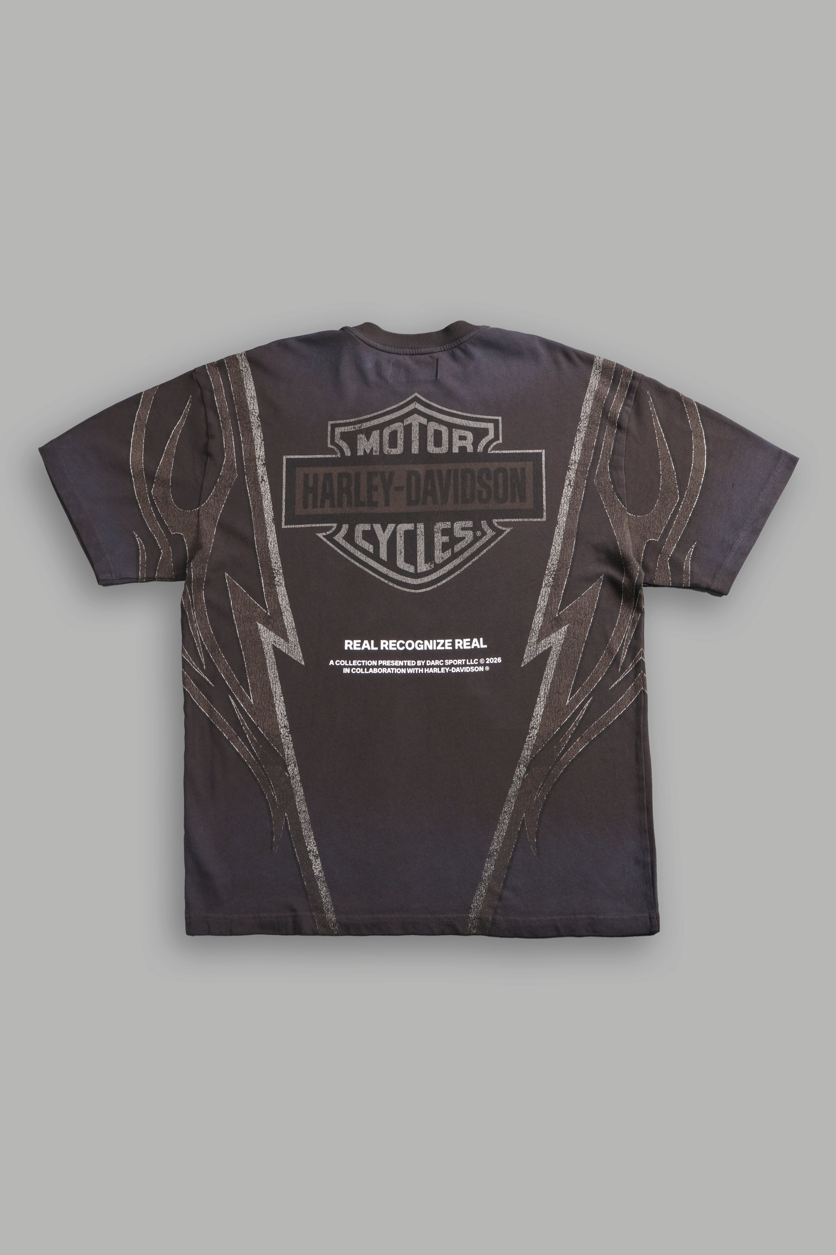 Real Recognize Real Unisex Premium Oversized Tee in Darc Brown Drift Wash