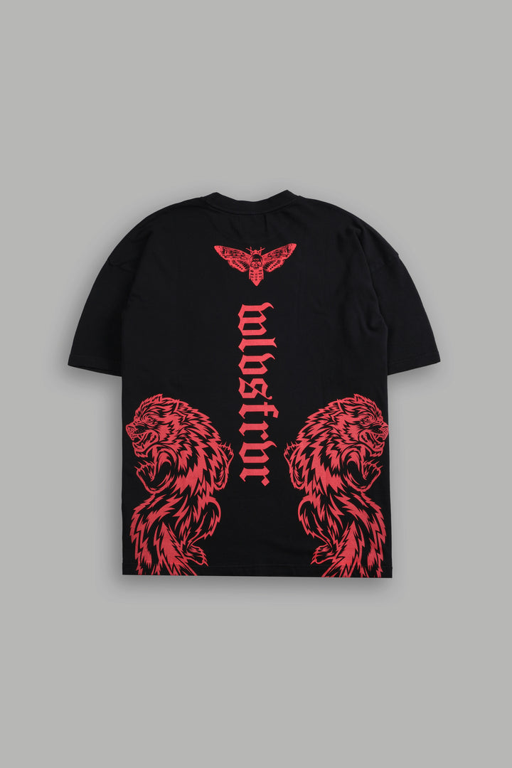 The Wolves & The Moth "Premium" Oversized Tee in Black