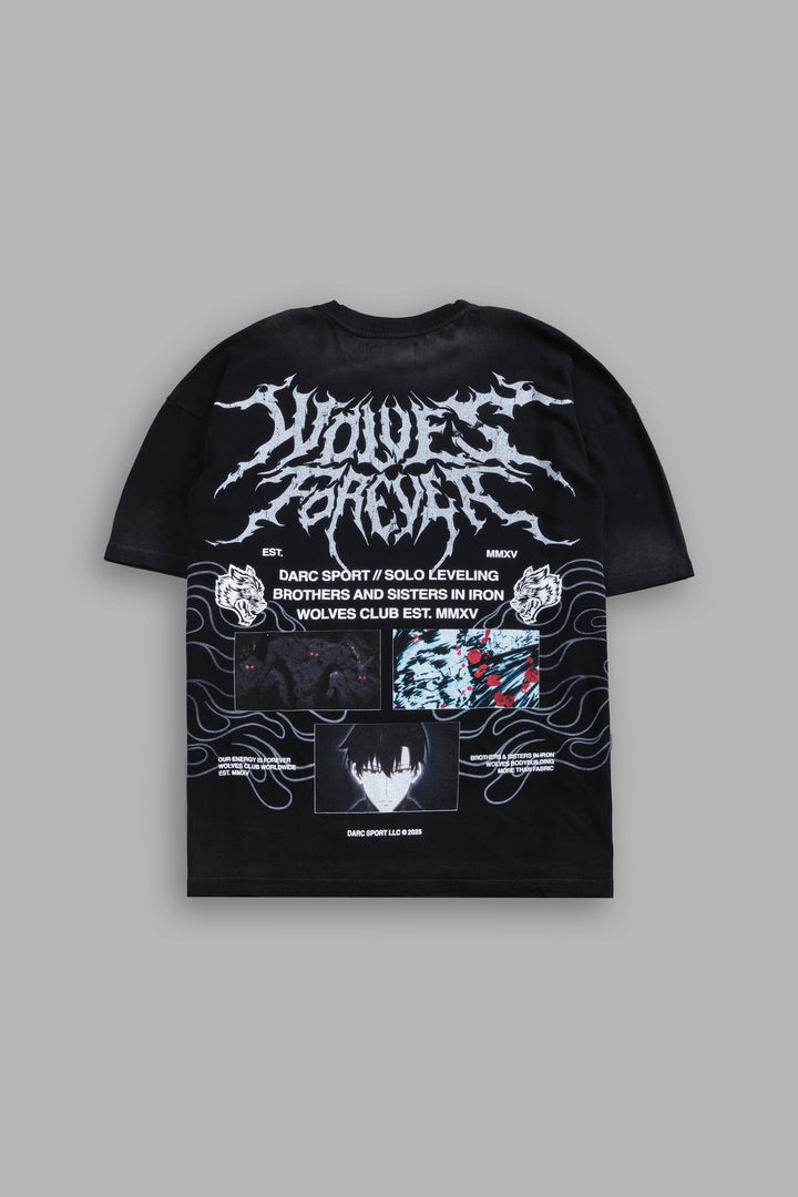 S-Rank "Premium" Oversized Tee in Black Drift Wash