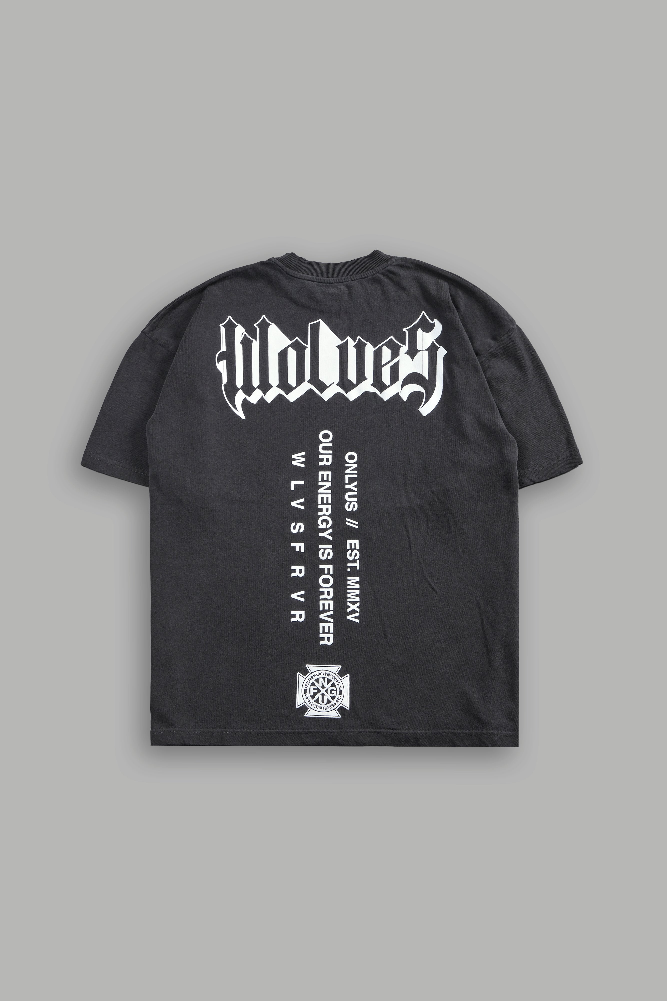 World Of Darcness "Premium" Oversized Tee in Wolf Gray