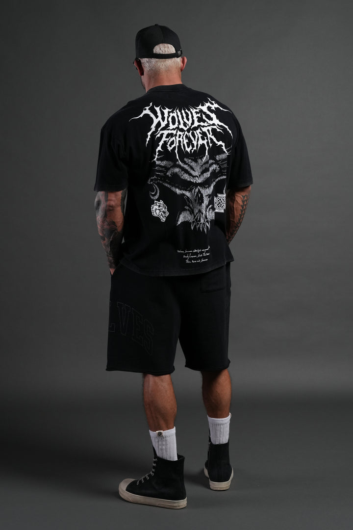 Feed the Beast Premium Oversized Tee in Black