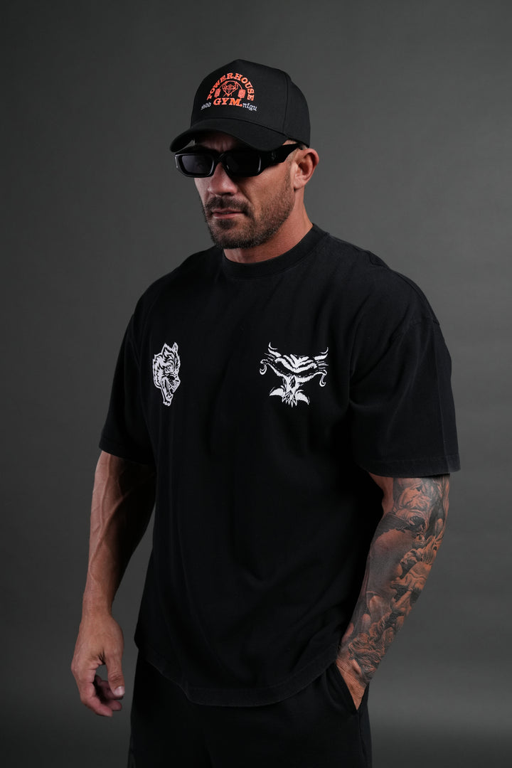 Feed the Beast Premium Oversized Tee in Black