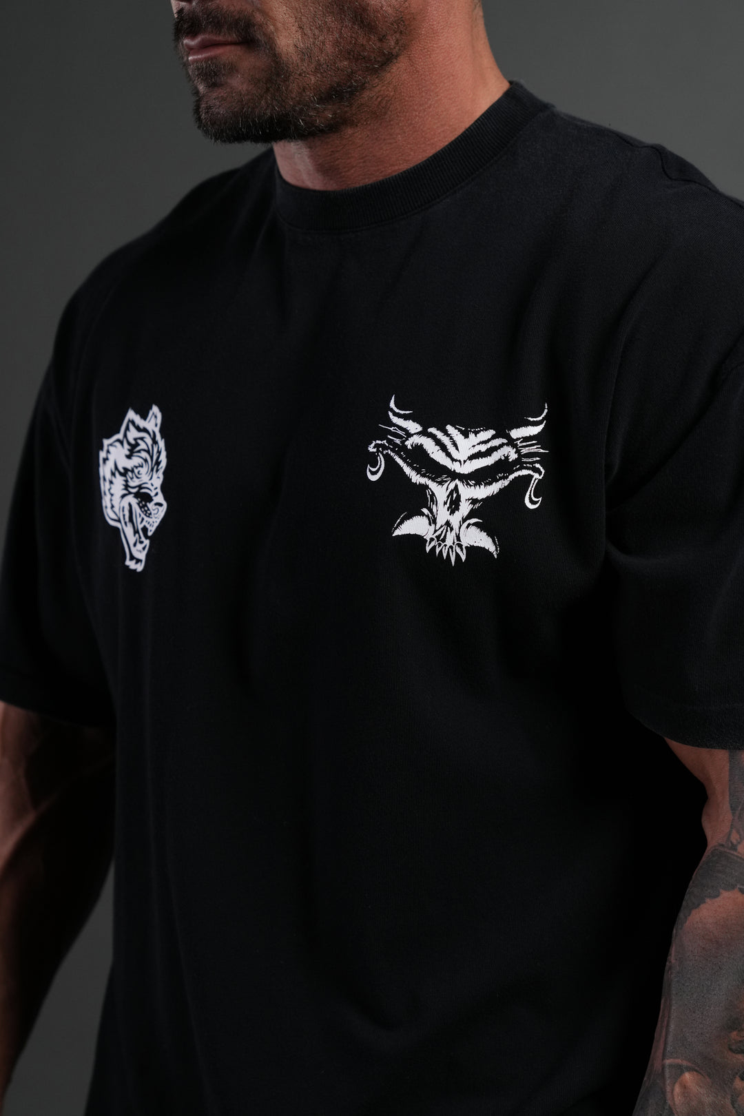 Feed the Beast Premium Oversized Tee in Black