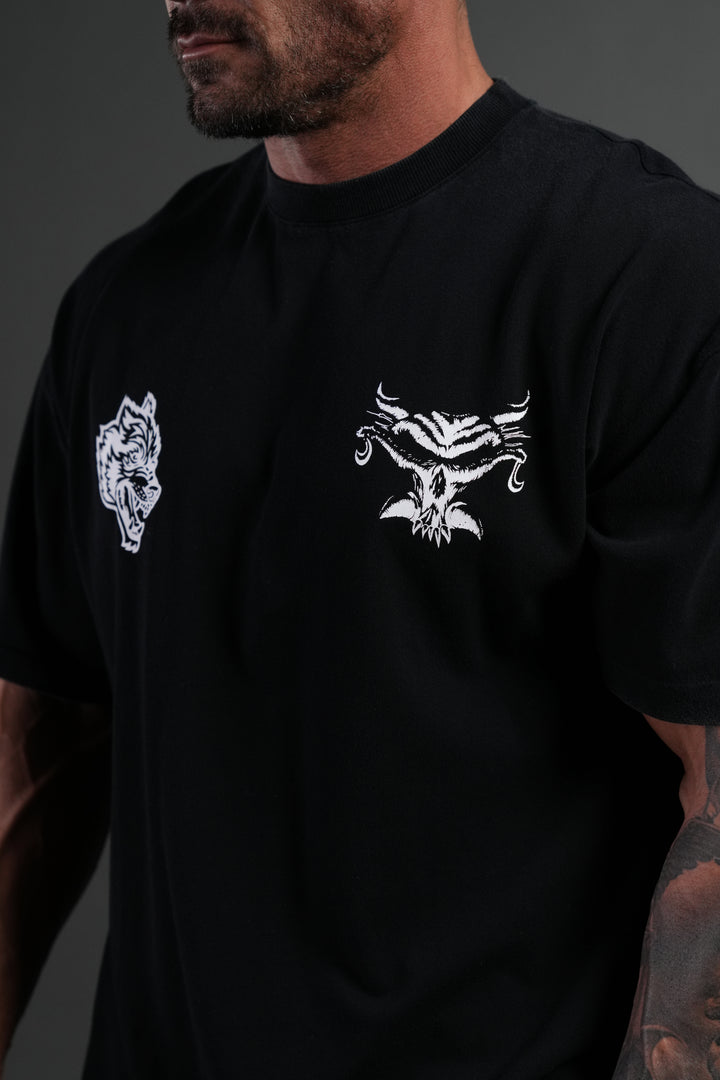 Feed the Beast Premium Oversized Tee in Black