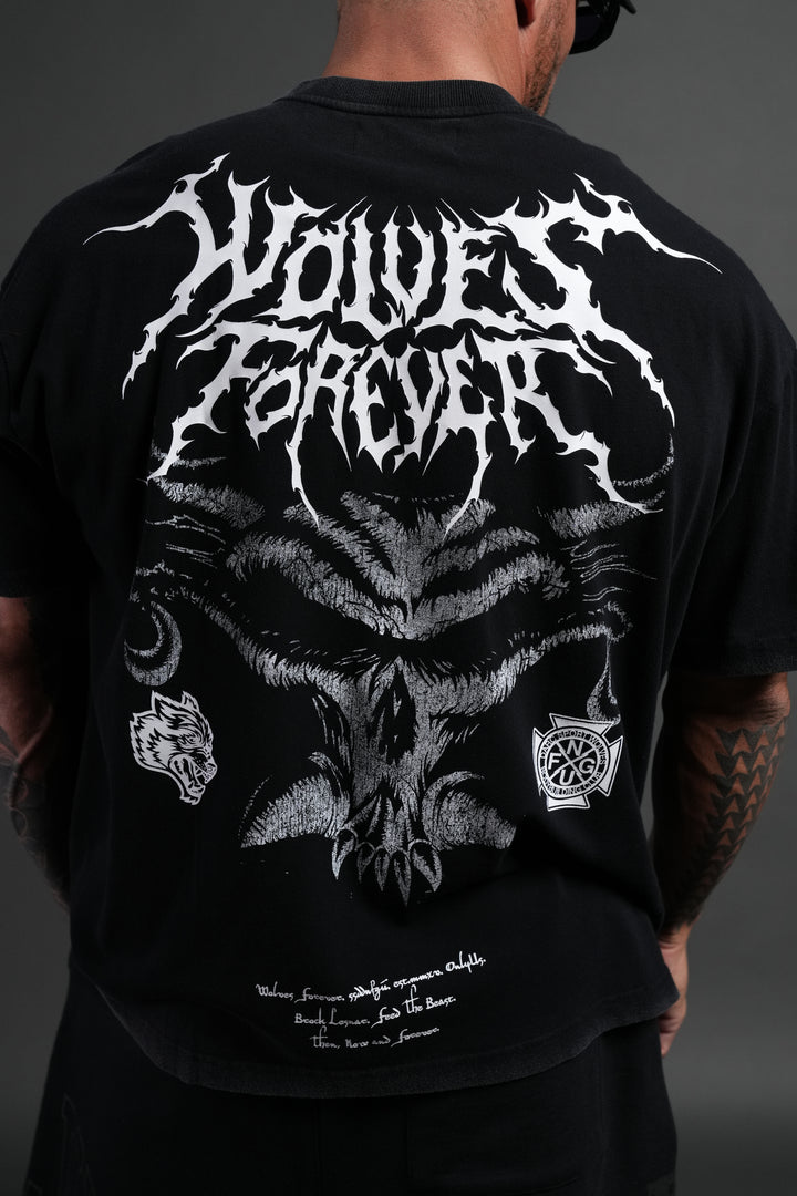 Feed the Beast Premium Oversized Tee in Black