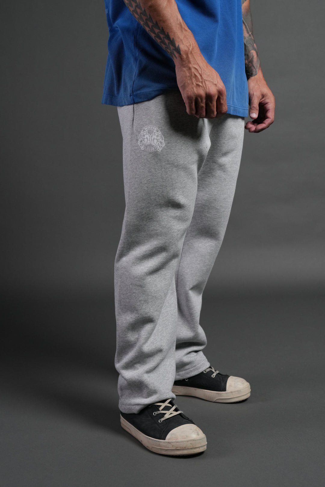 Powerhouse X Wolves Bigelow Sweat Pants in Light Athletic Gray