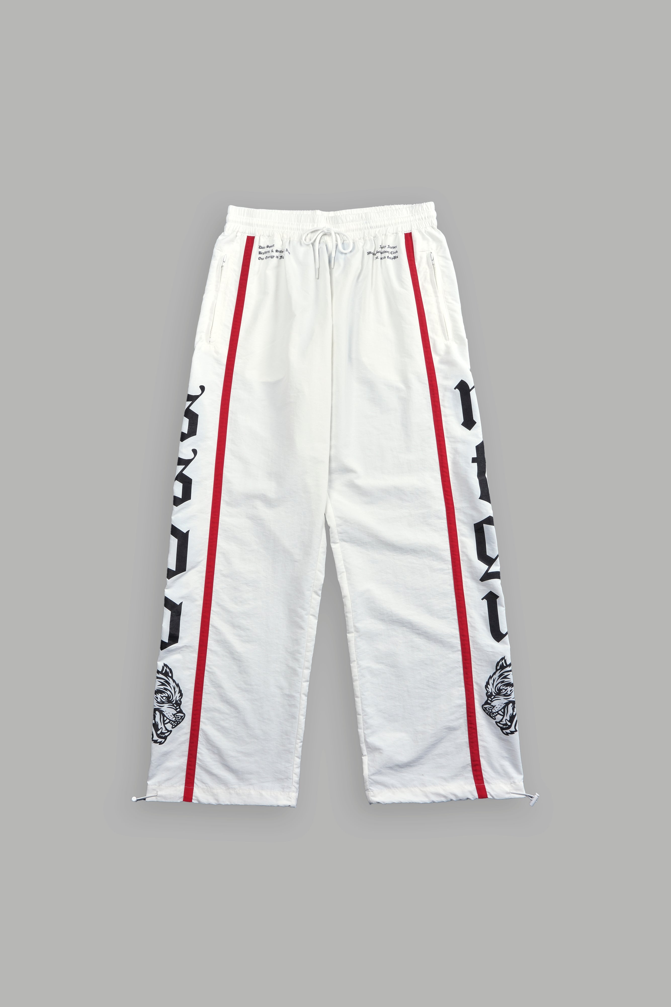 SSDDNFGU Forever Remind Track Pants in Off-White