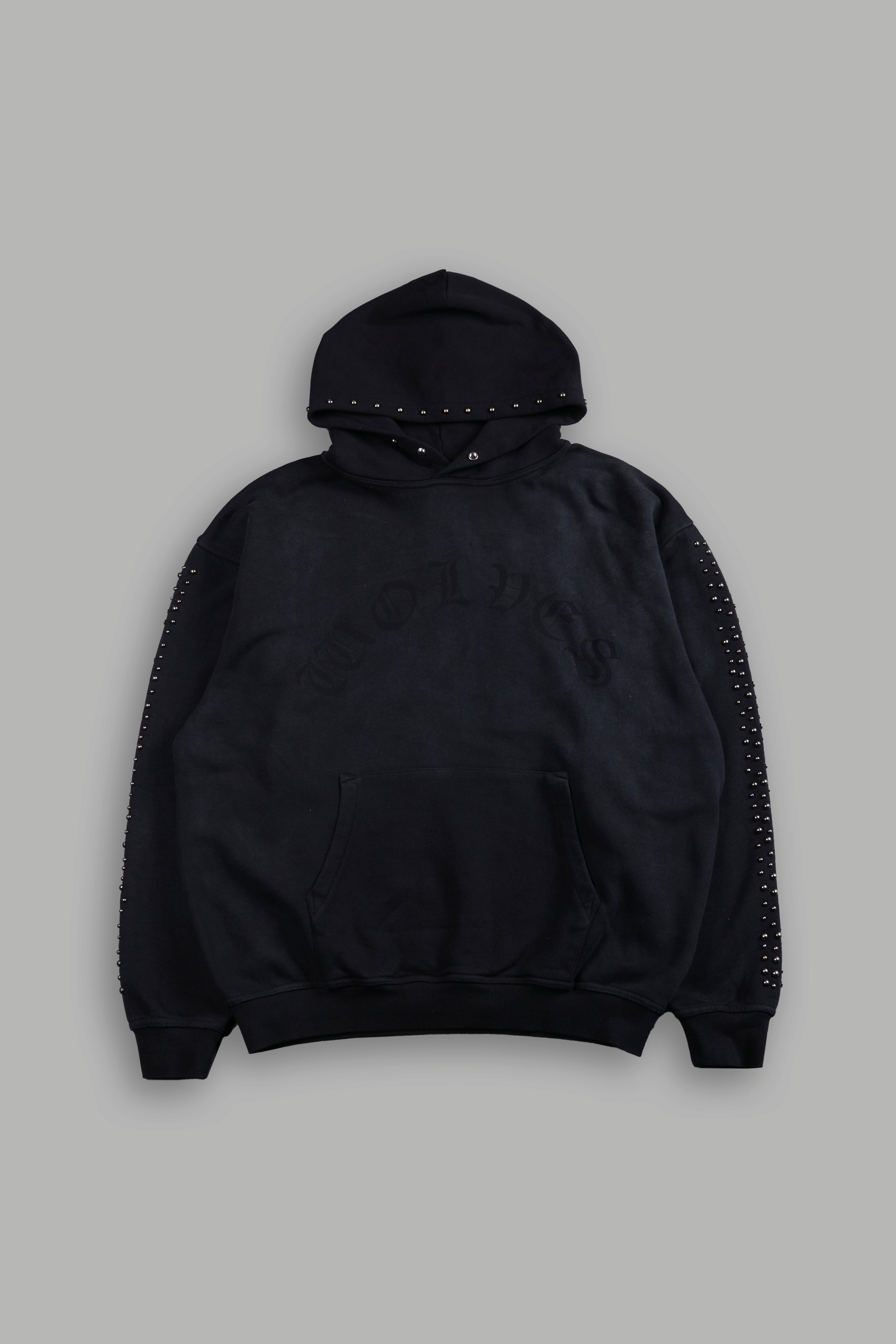 Chopper Stud "Pierce" Hoodie in Black Horizon Sun Fade