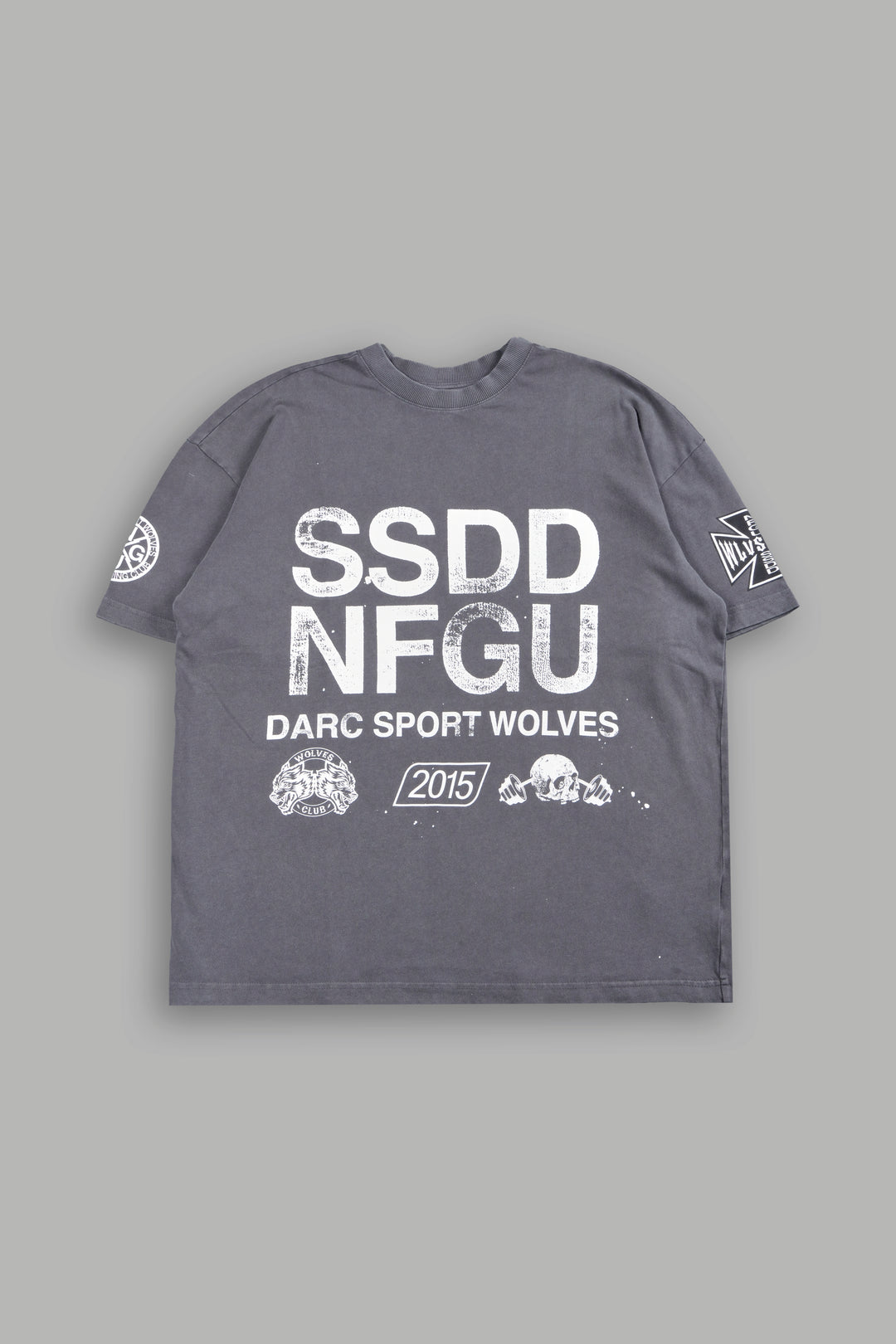 Club Core Premium Oversized Tee In Slate Gray
