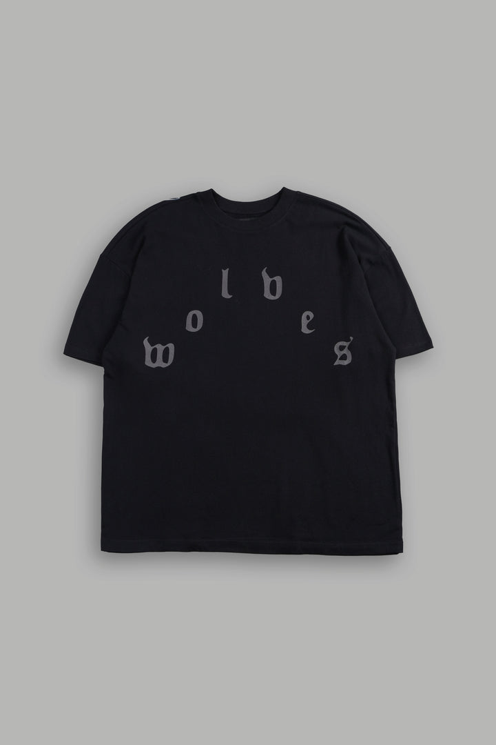 Her Prayer Premium Oversized Tee In Black