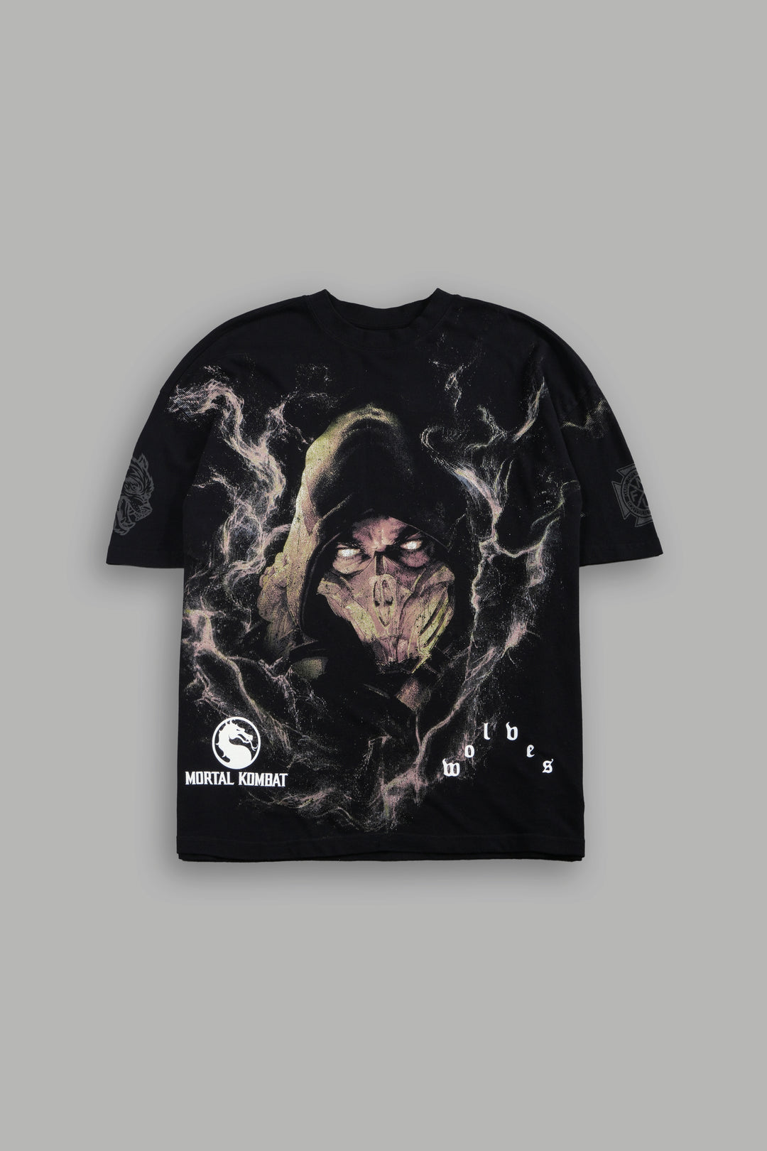 Scorpion Fire Premium Oversized Tee in Black