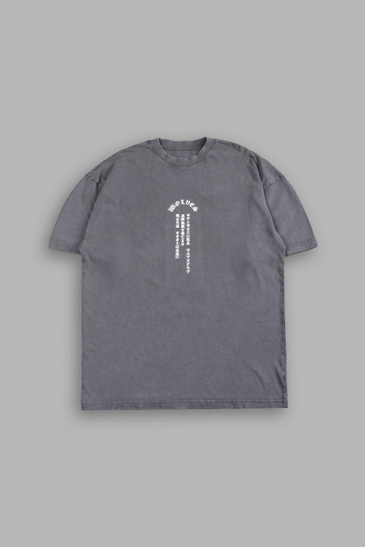Ultimate Battle  Premium Oversized Tee In Slate Gray