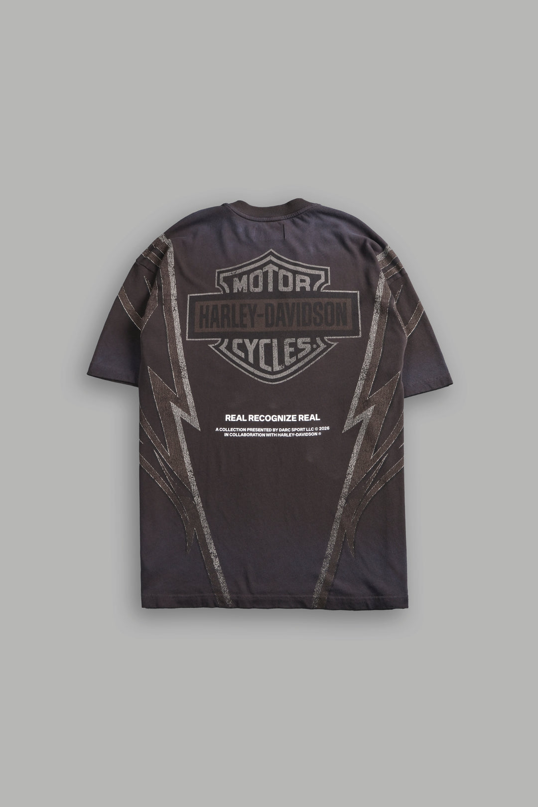 Real Recognize Real Unisex Premium Oversized Tee in Darc Brown Drift Wash