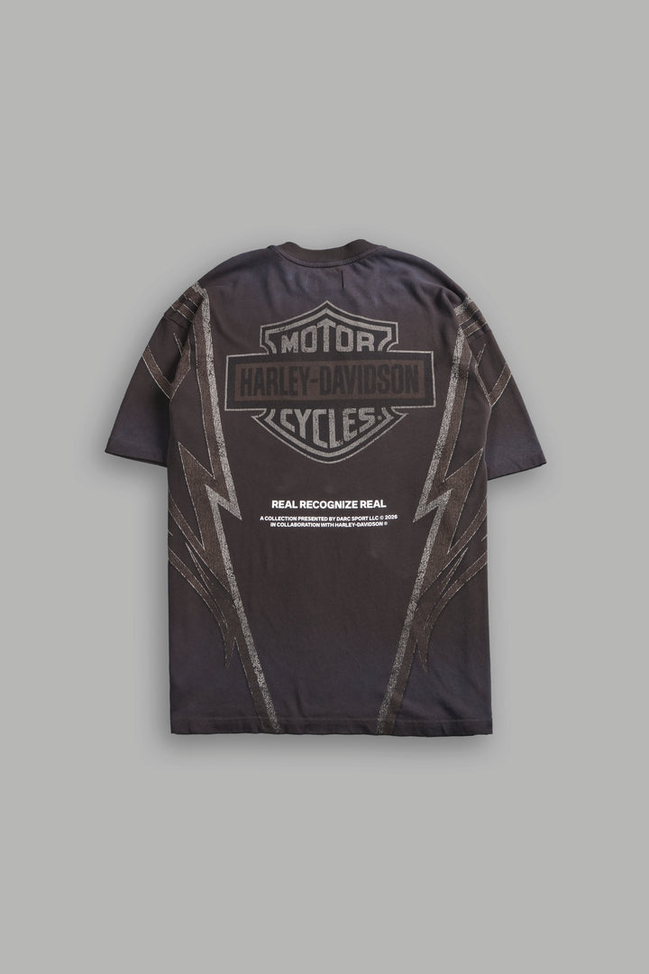 Real Recognize Real Unisex Premium Oversized Tee in Darc Brown Drift Wash