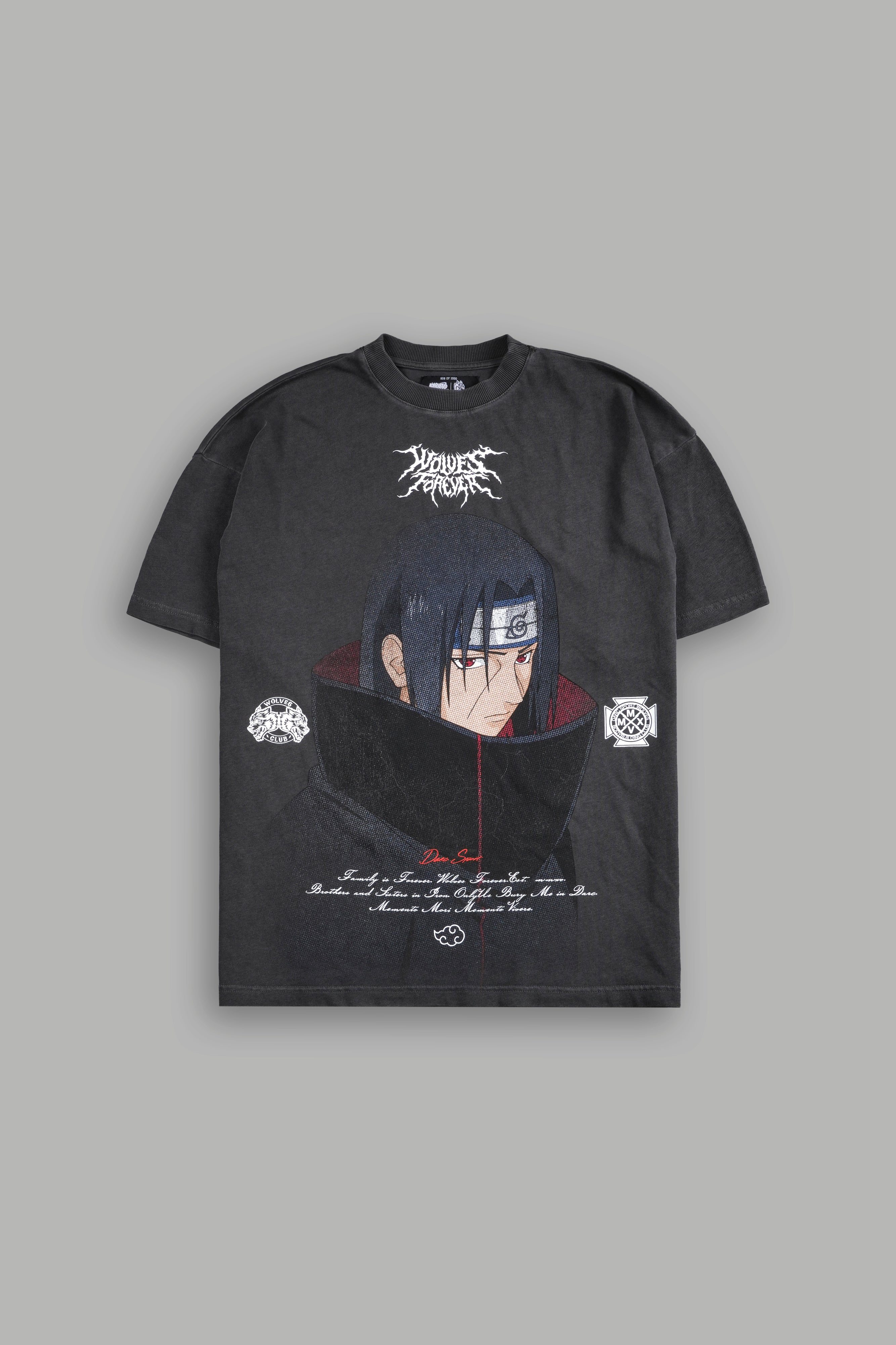 Itachi Forever "Premium" Oversized Tee in Wolf Gray