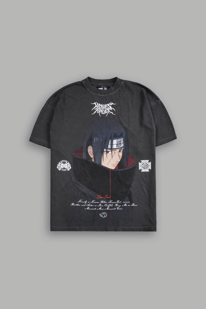 Itachi Forever "Premium" Oversized Tee in Wolf Gray