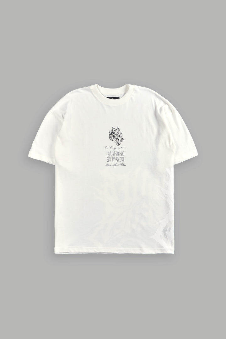OnlyUs Forever "Premium" Oversized Tee in Cream