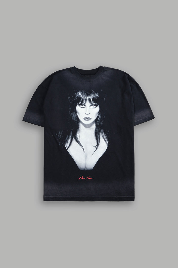 Mistress of Darkness "Grunge" Tee in Black Drift Wash
