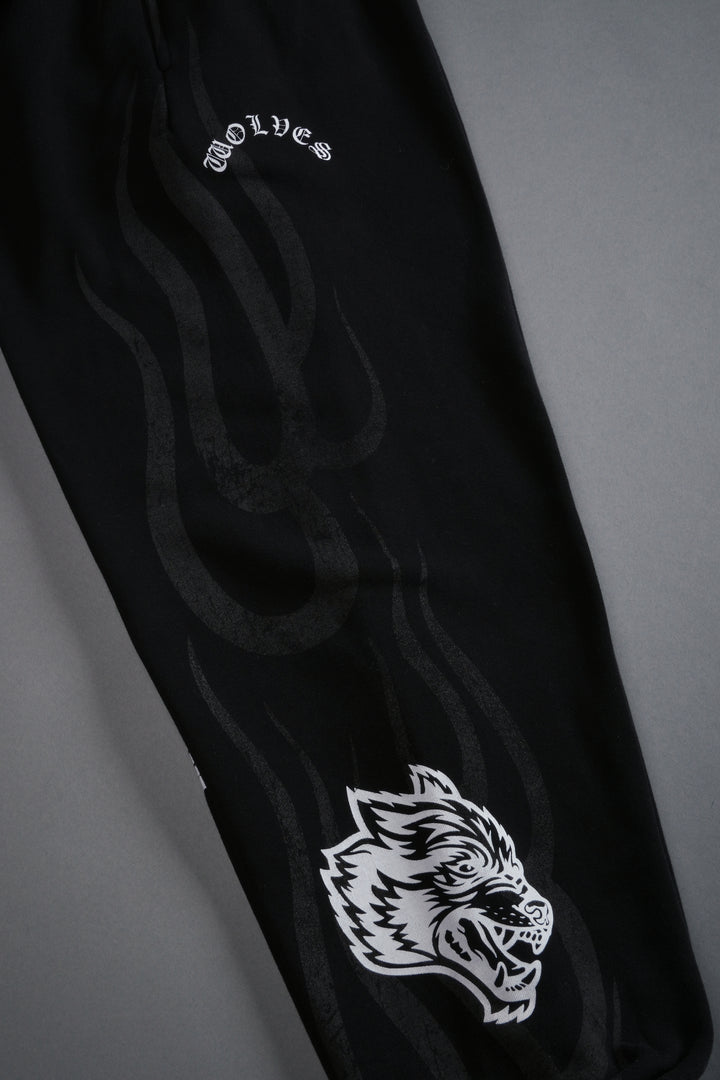 Powerhouse of the Cherub Unisex Lightweight Lounger Sweat Pants in Black Drift Wash