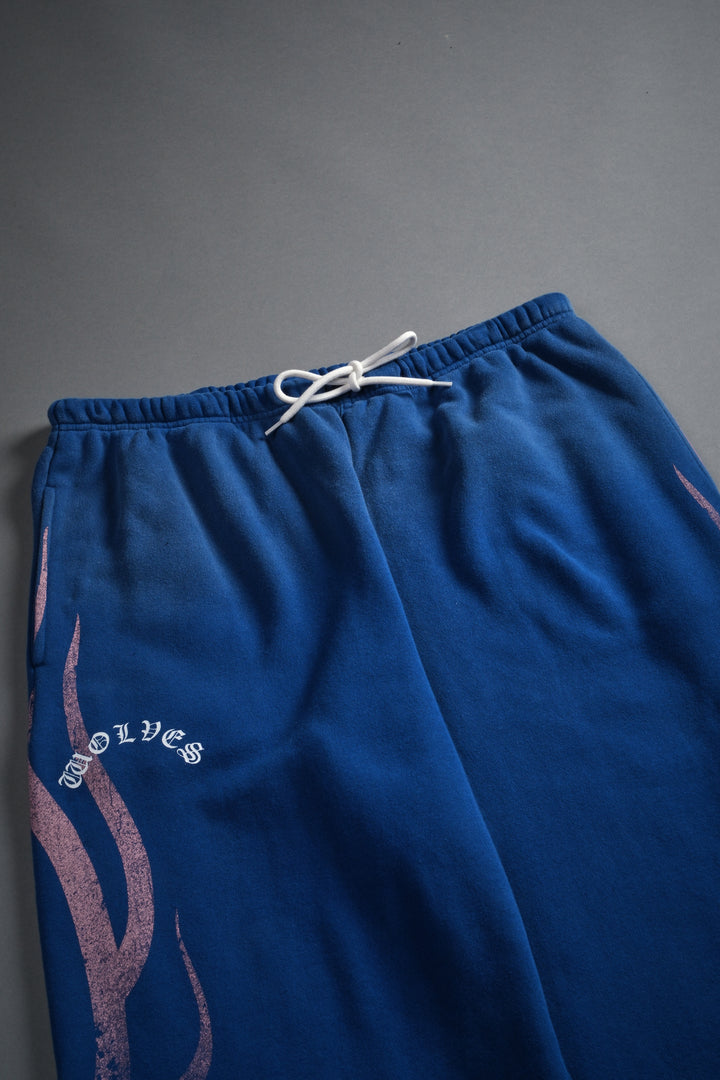 Powerhouse of the Cherub Unisex Lightweight Lounger Sweat Pants in Darc Cobalt Drift Wash