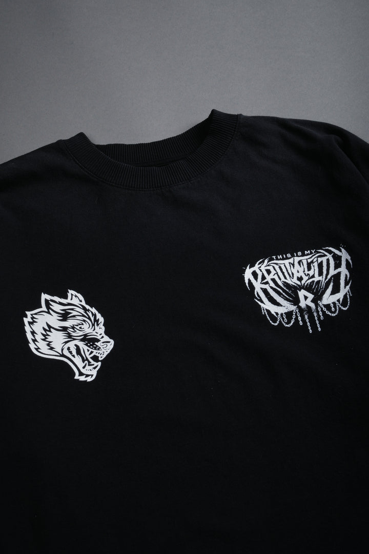 Rhea Forever Grunge Tee in Black Drift Wash