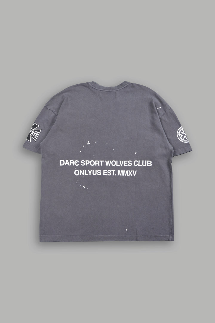 Club Core Premium Oversized Tee In Slate Gray