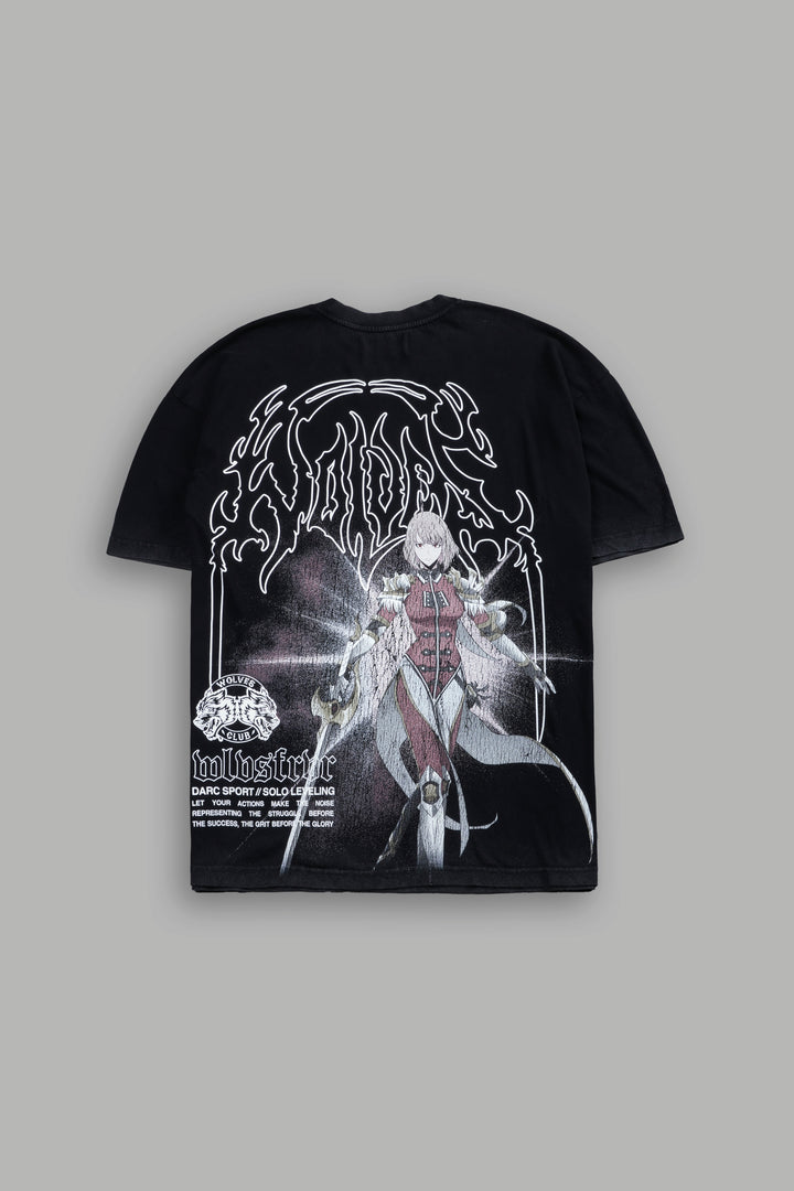 The Valkyrie Premium Oversized Tee in Black