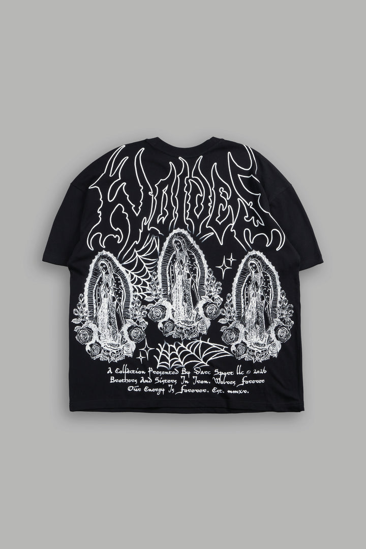 Her Prayer Premium Oversized Tee In Black