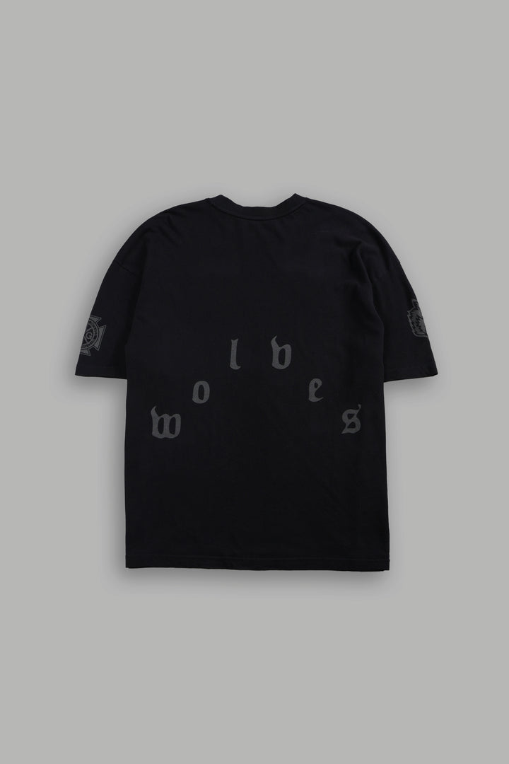 Scorpion Fire Premium Oversized Tee in Black