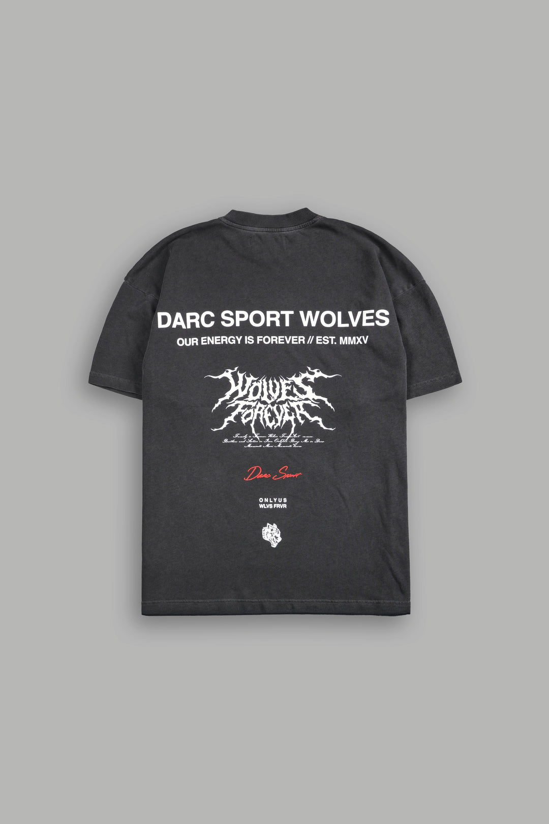 Itachi Forever "Premium" Oversized Tee in Wolf Gray