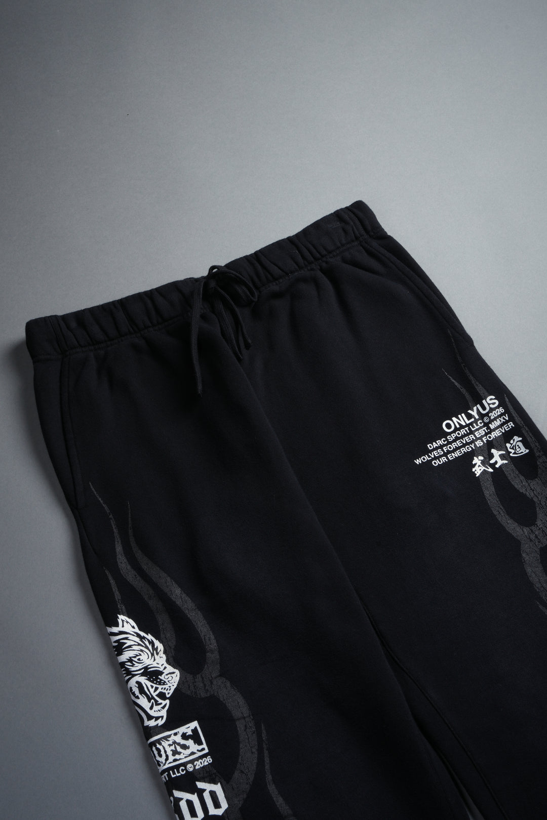 Warrior's Inferno Bigelow Sweat Pants in Black Sun Fade