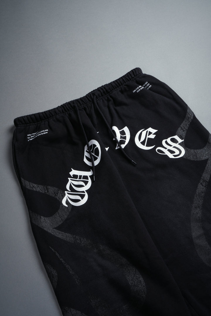Chopper Inferno Lounger Sweat Pants in Black Sun Fade