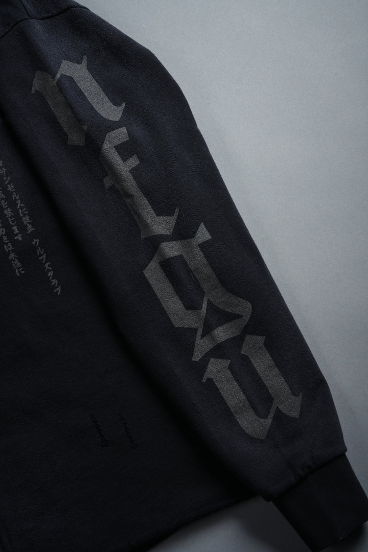 Celestial Knight "Pierce" Hoodie in Black Sun Fade