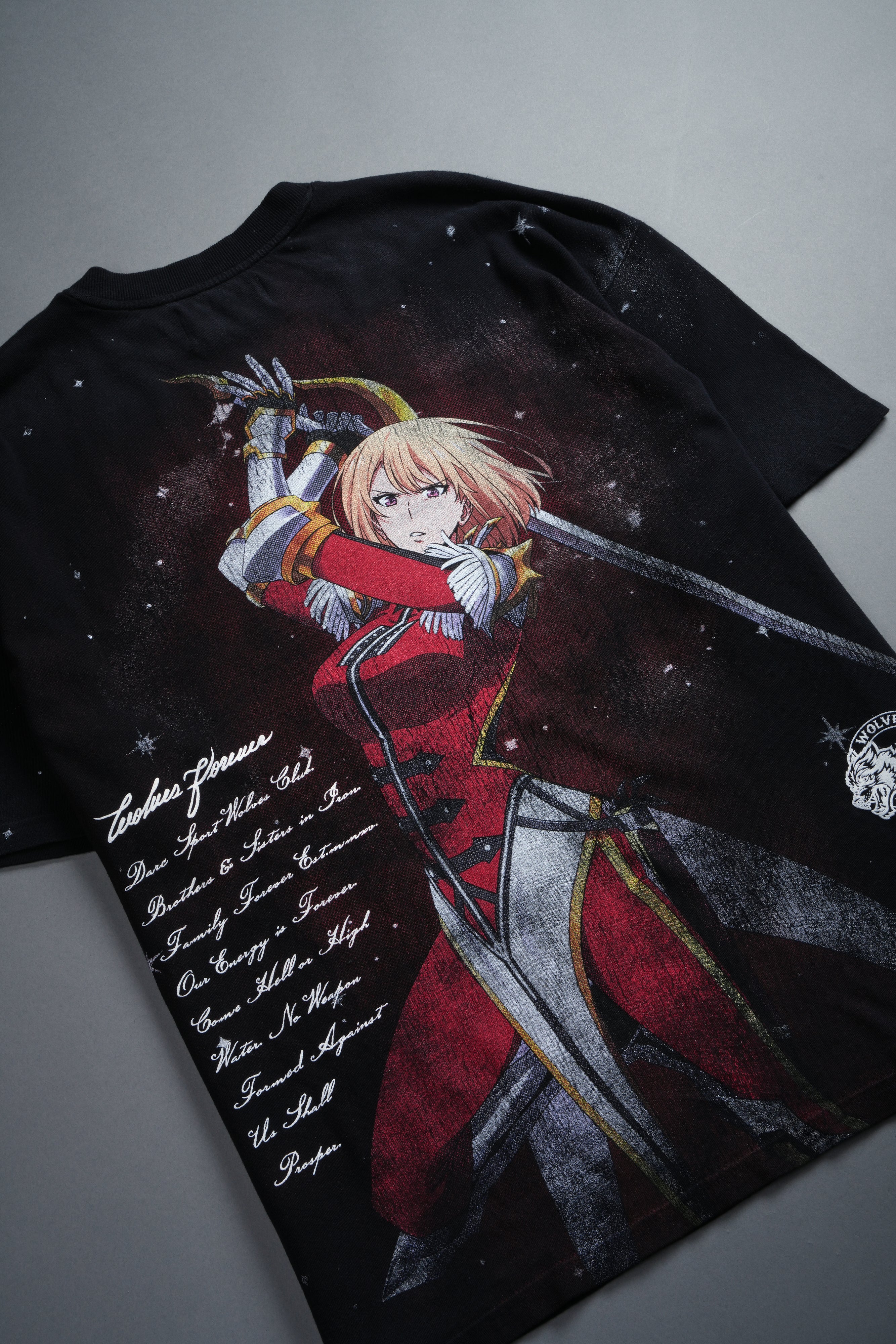 Celestial Knight Premium Oversized Tee in Black