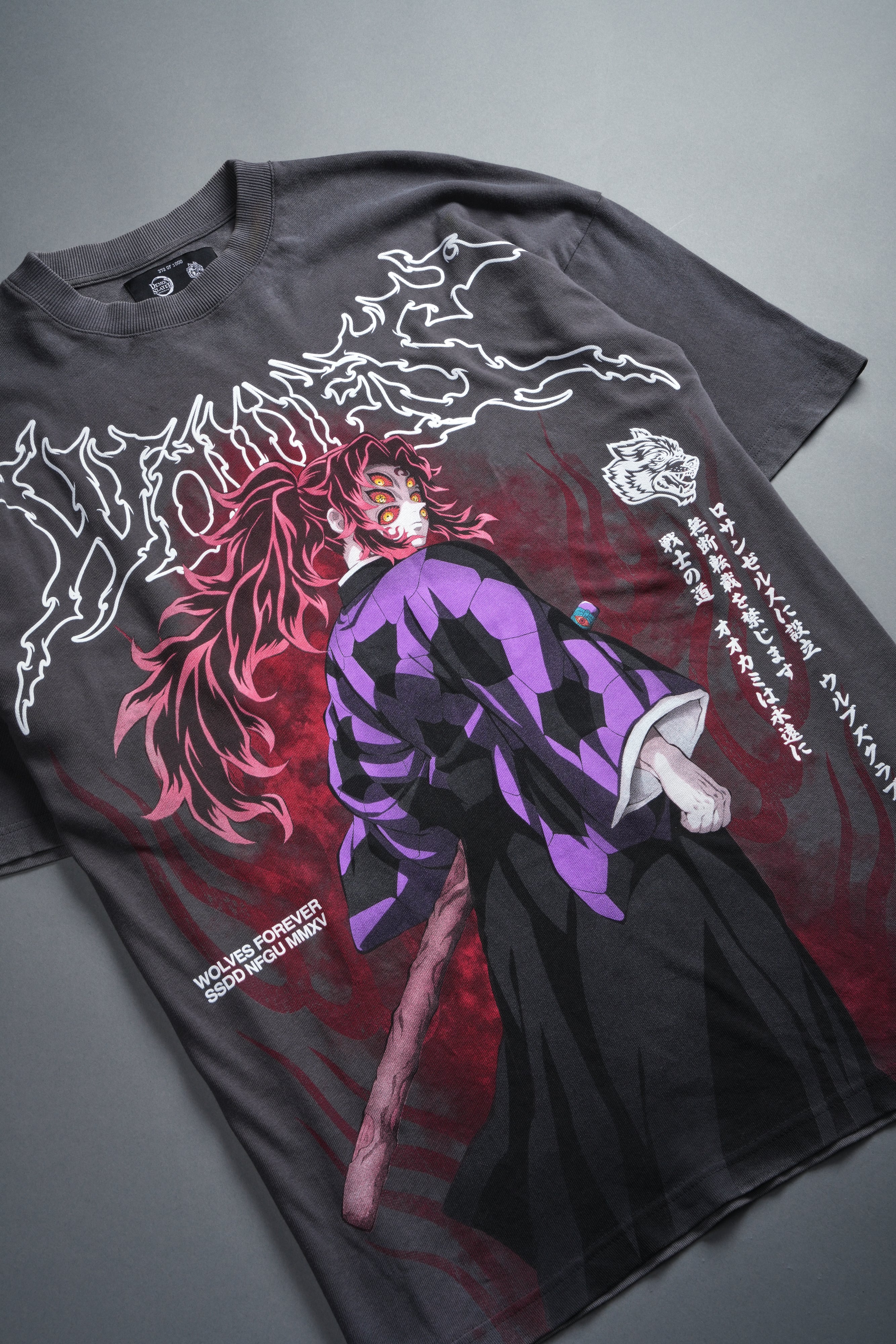 Blood Moon Premium Oversized Tee in Wolf Gray