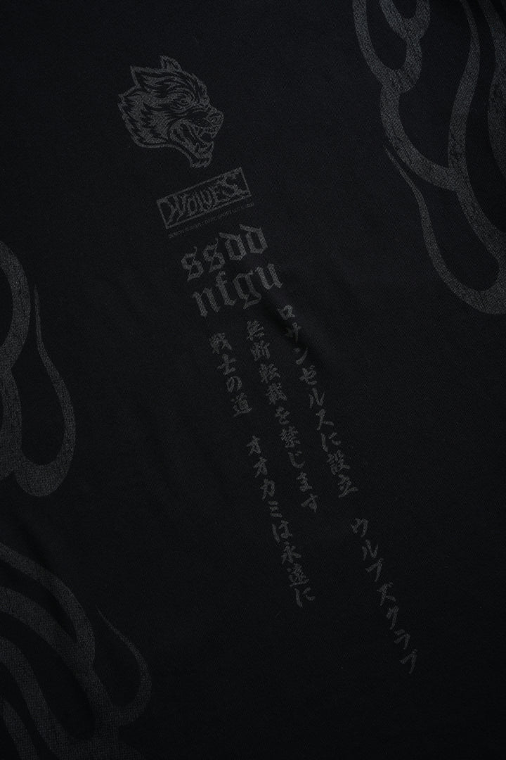Blood Moon Premium Oversized Tee in Black