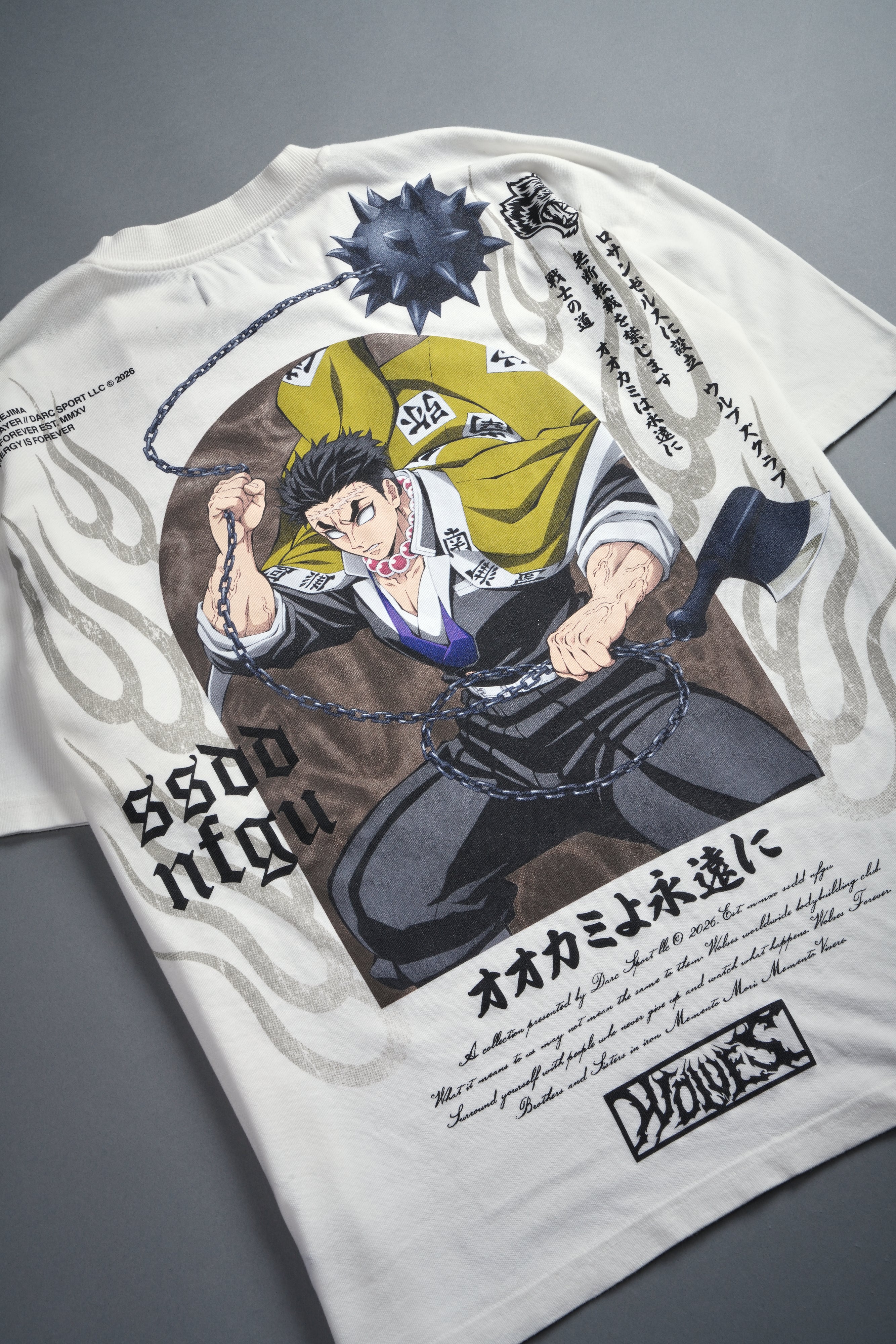 Gyomei Forever Premium Oversized Tee in Cream