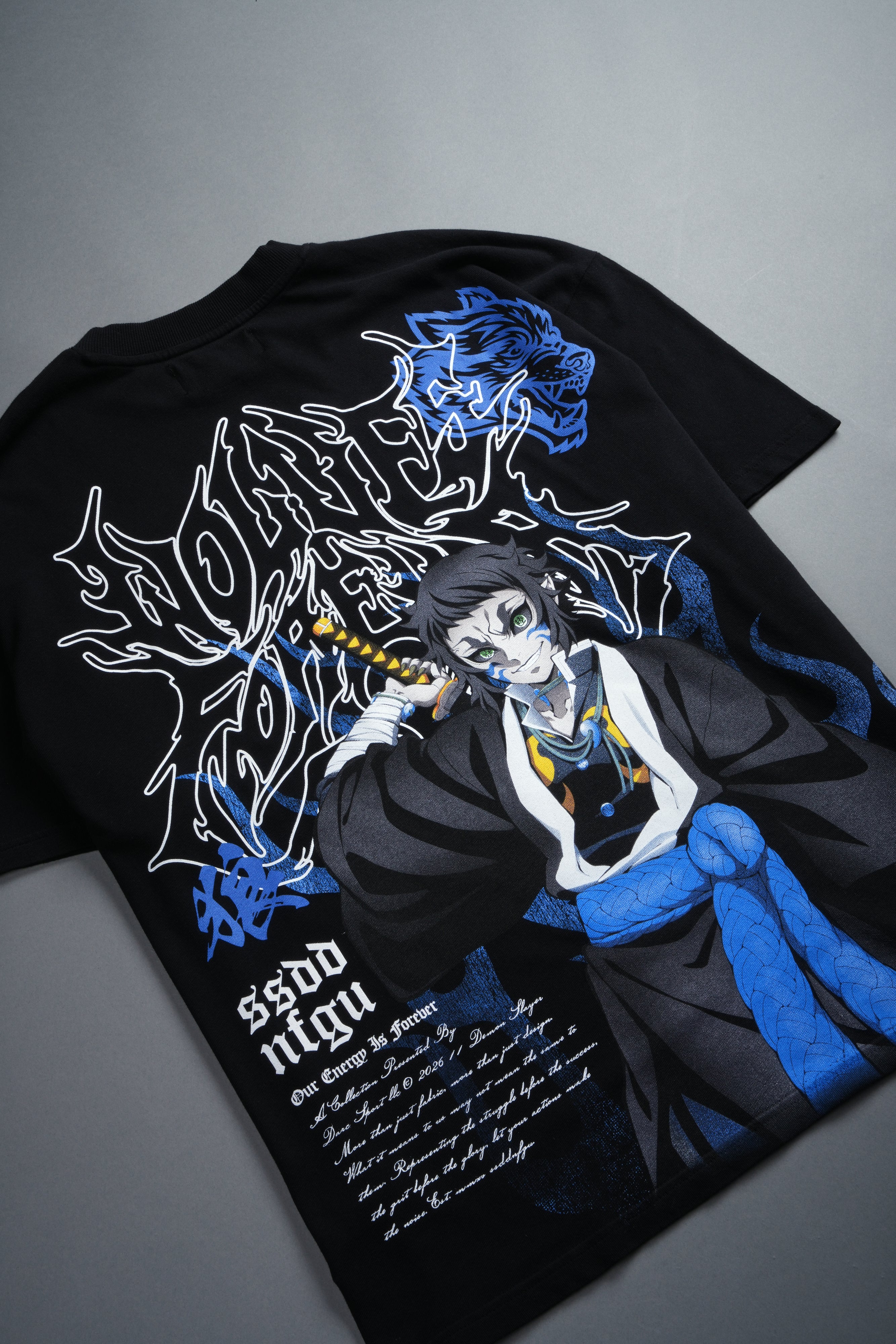 Relentless Premium Oversized Tee in Black