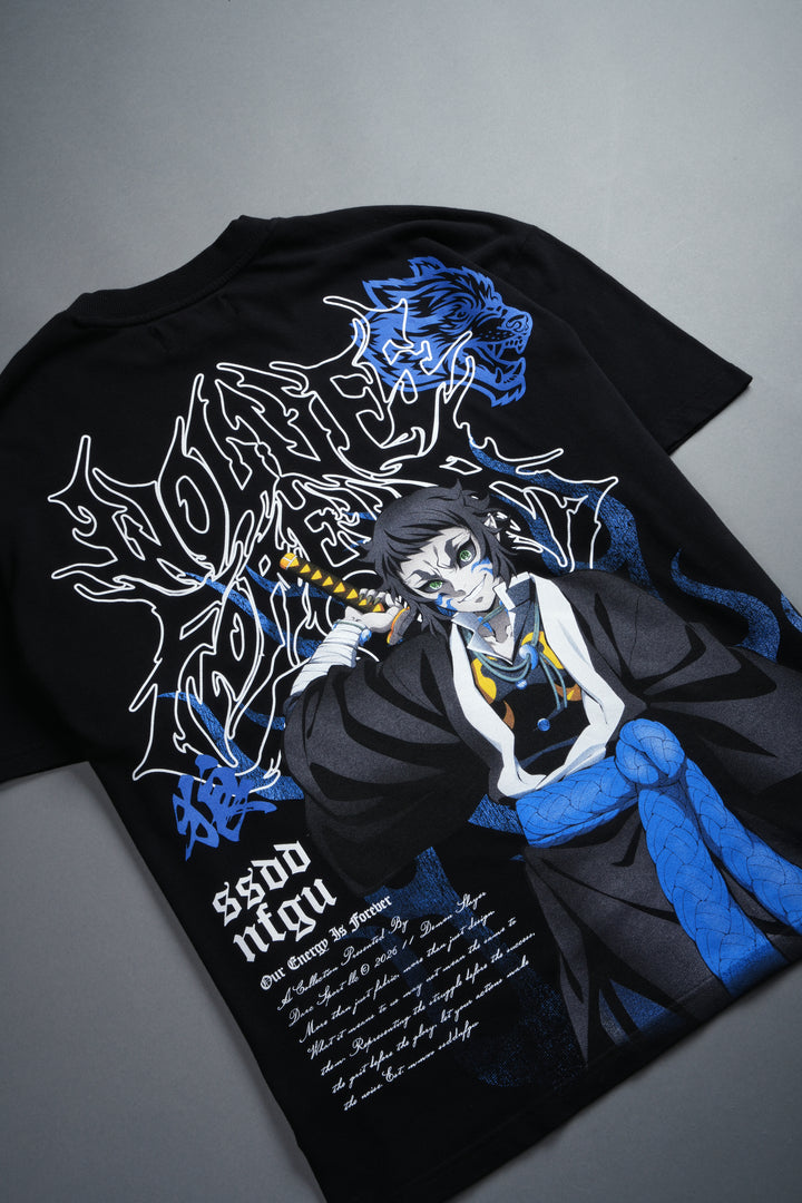 Relentless Premium Oversized Tee in Black